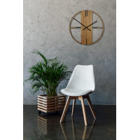 Nástenné hodiny Unique 50cm, Flexistyle z21f hnedá